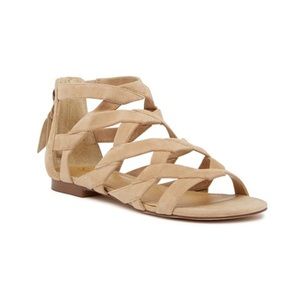 NWT Splendid Barrett Cage Strappy Suede Sandal